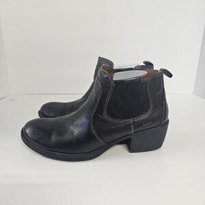 BOC Bootie Black Western Faux Leather  8